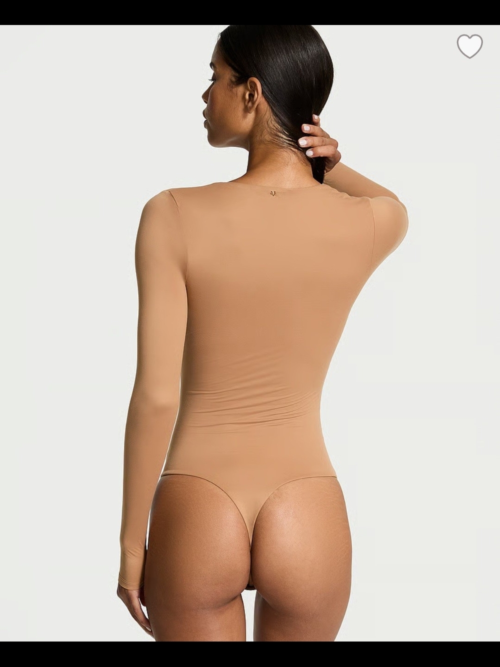 Victorias Secret With Feather Soft V-neck Bodysuit Double-layered - Picture 2 of 6